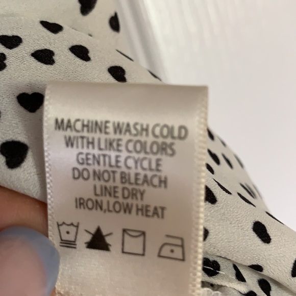 MAX STUDIO women’s sheer hearts blouse. Sz M - Picture 6 of 6